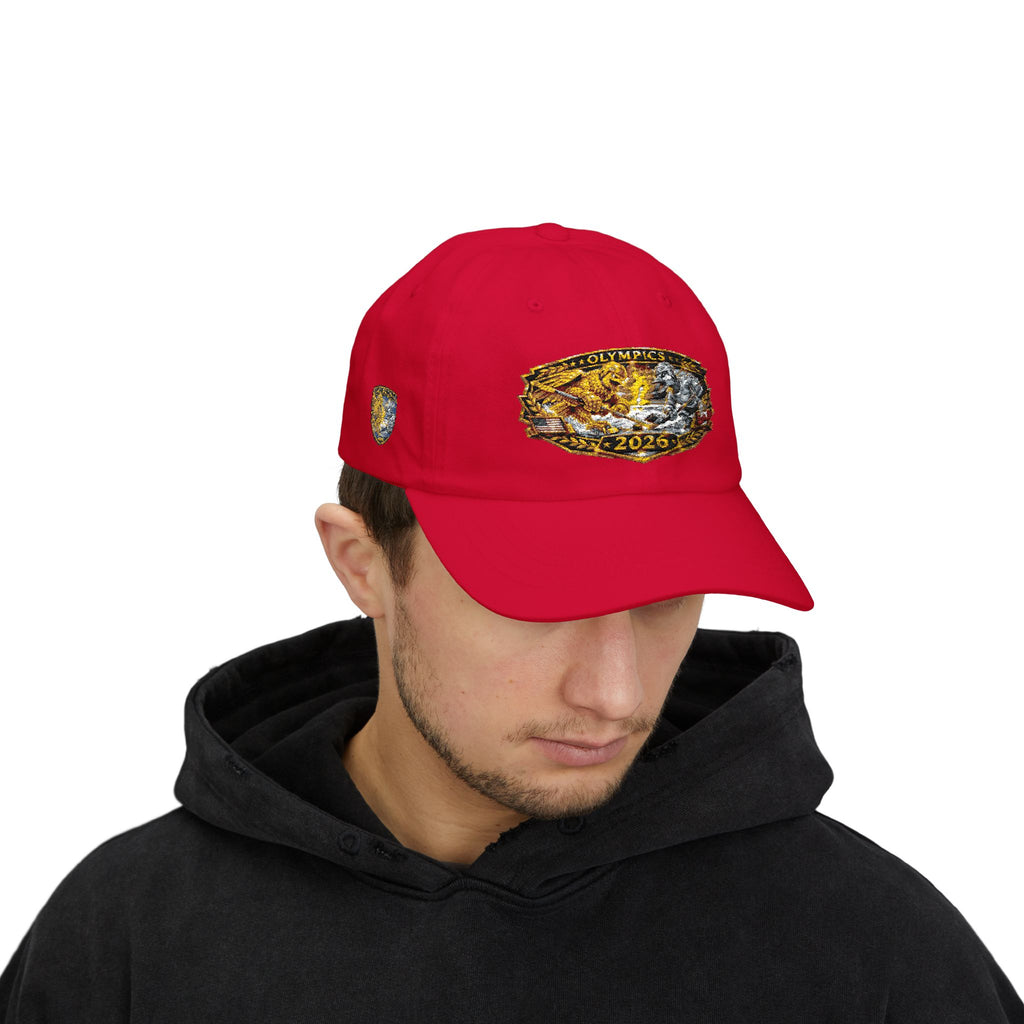 2026 Olympic Champion Dad Cap - Gold Medal Vintage Embroidered Baseball Hat