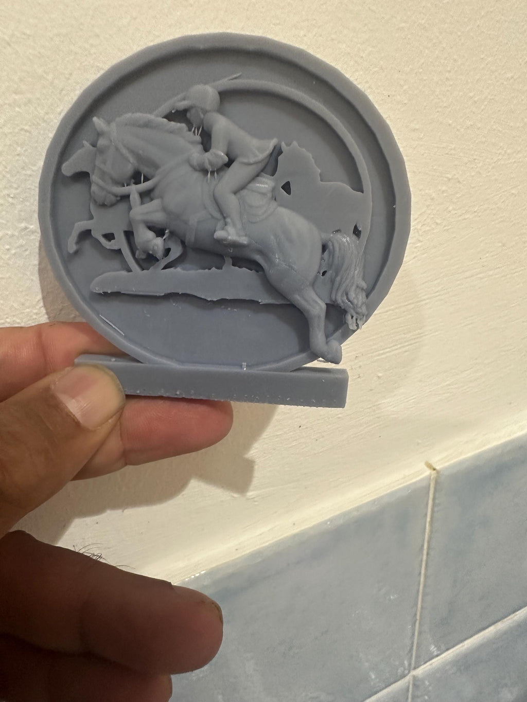 3D Equestrian Jump Resin Coaster - Handmade Horse Lover Gift