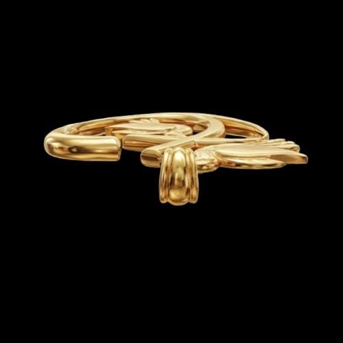 3D Dove Heart Pendant – Gold or Sterling Silver Love Necklace