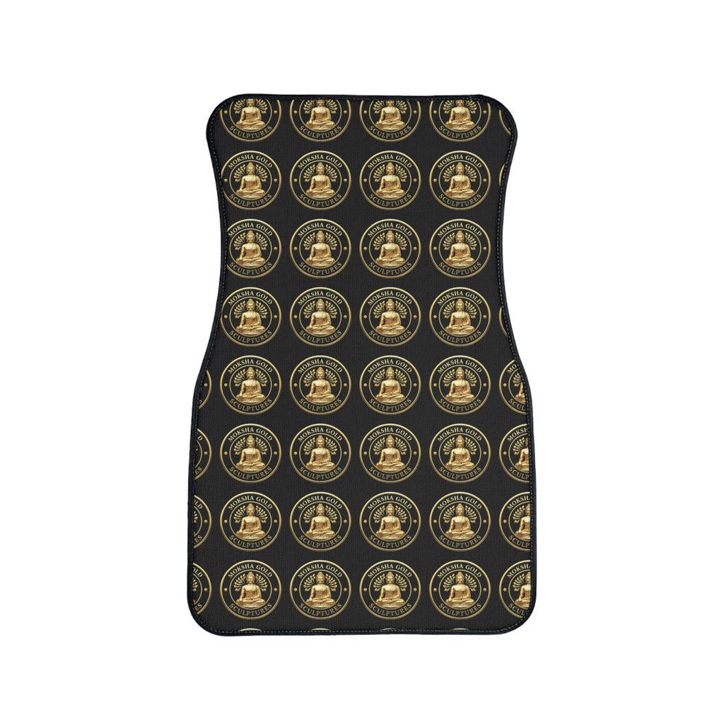 Buddha Seal Car Floor Mat — Luxury Gold Patterned Auto Mat (1pc)