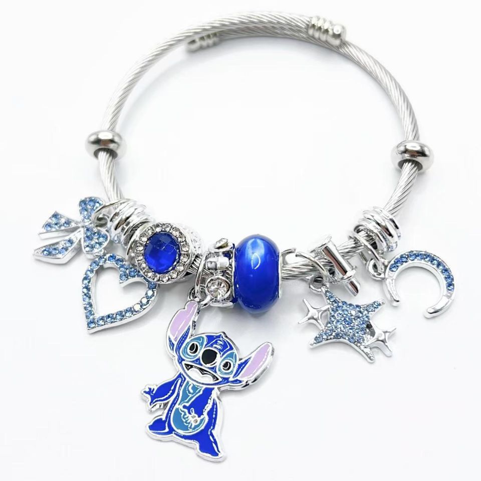 Stitch Character Bracelet - Disney Lilo & Stitch Titanium Steel Jewelry