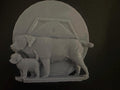 Labrador Retriever with Pups – Handmade Resin Sculpture