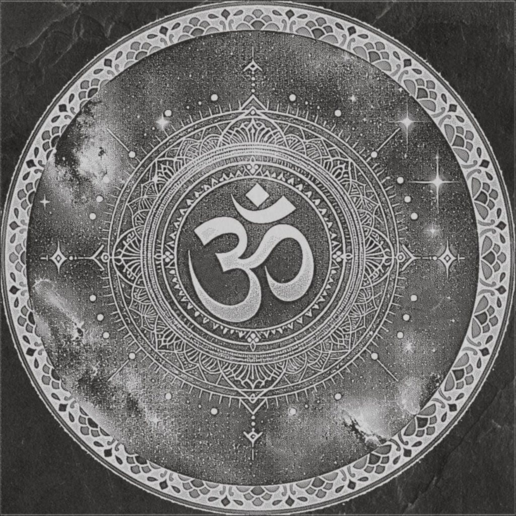 OM Symbol Laser Engraving Files: Coin, Pendant, Wall Art (svg, png, dxf, eps, depth map png)