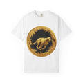 Gold Cheetah Attack Mode T-Shirt - Fierce Wildlife Design