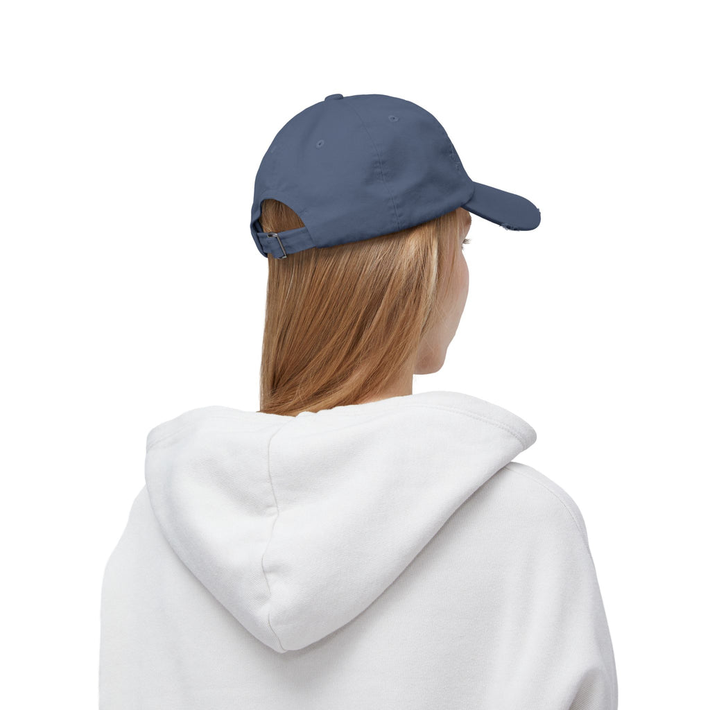 Distressed Baseball Cap — 2026 Olympic Crest Vintage Patch