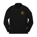 Embroidered adidas Quarter-Zip Pullover — White Performance Jacket with Crest