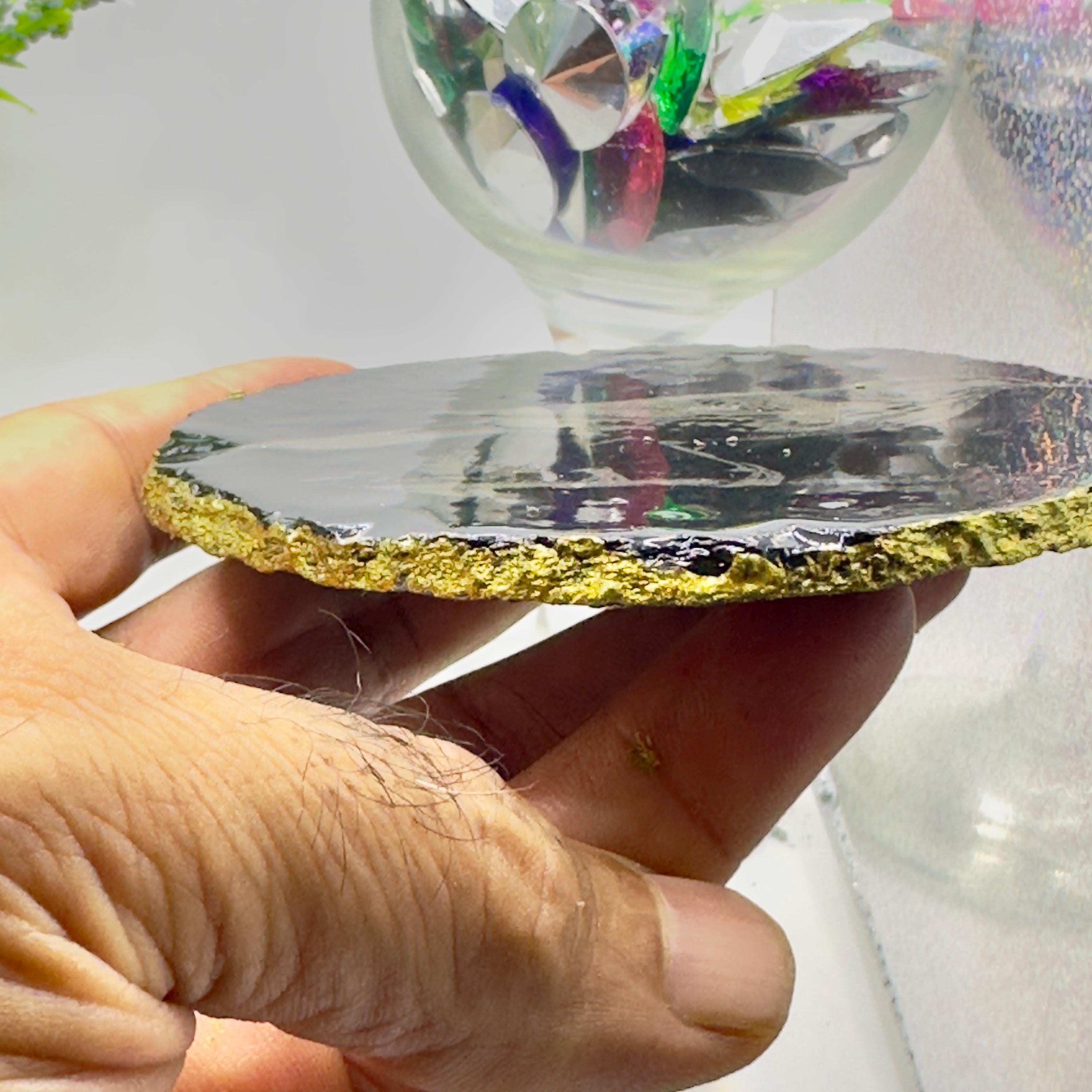 Starling Bird Slate Coaster | Handmade Engraved Wildlife Coaster | British Bird Gift | Nature Lover Home Decor