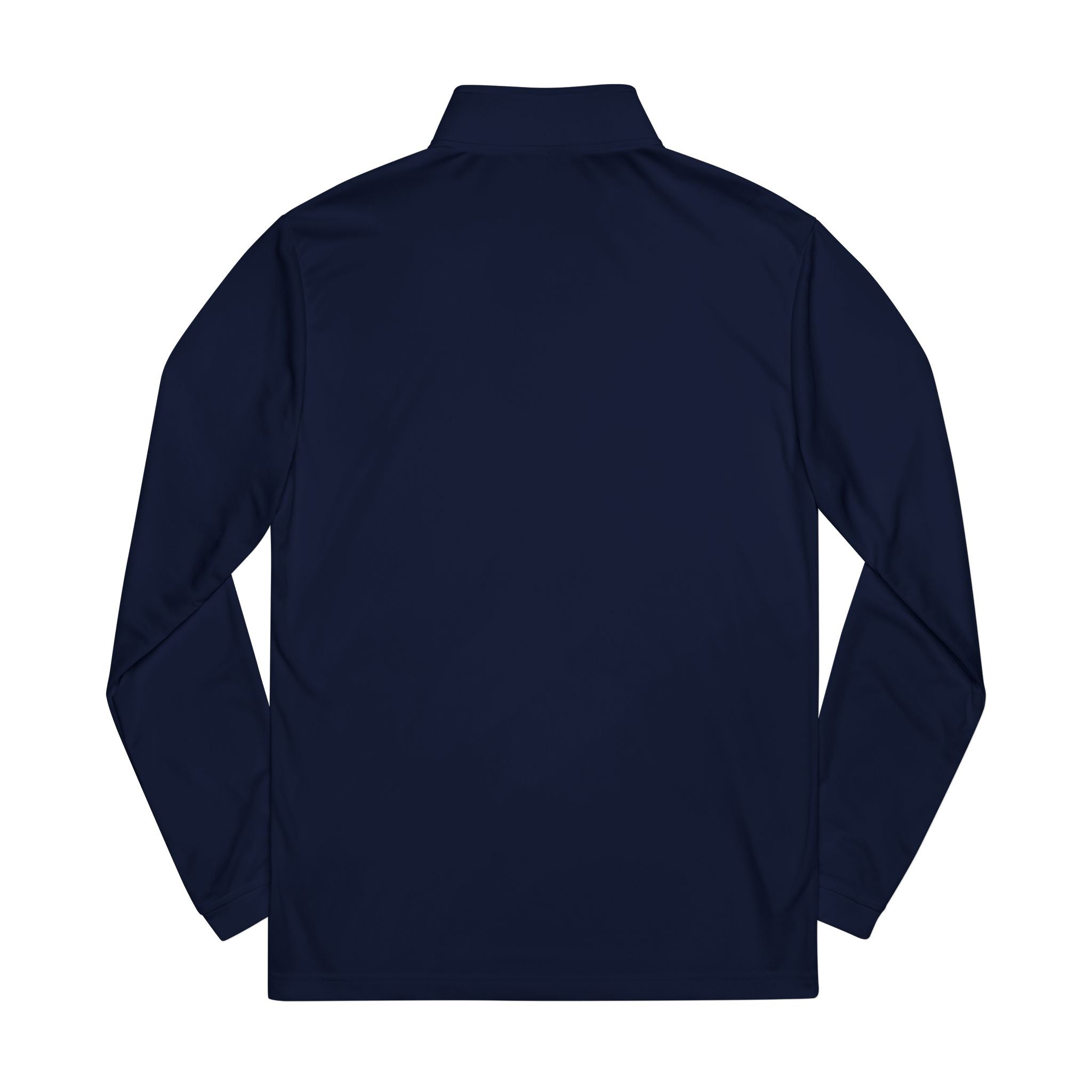 Embroidered adidas Quarter-Zip Pullover — White Performance Jacket with Crest
