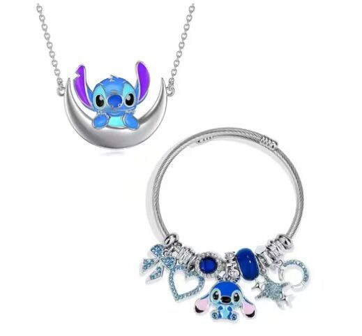 Stitch Character Bracelet - Disney Lilo & Stitch Titanium Steel Jewelry