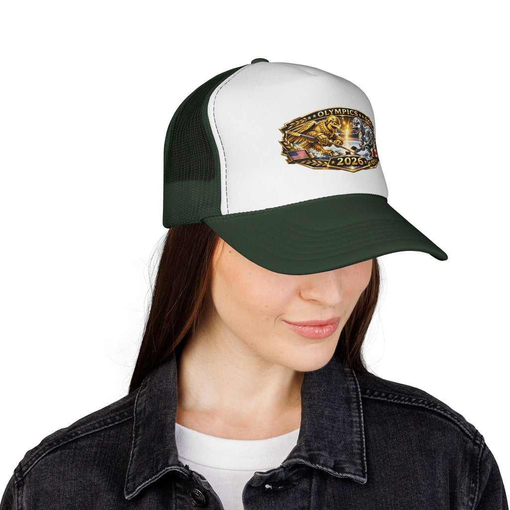 Trucker Cap — 2026 Olympics Vintage Crest Design