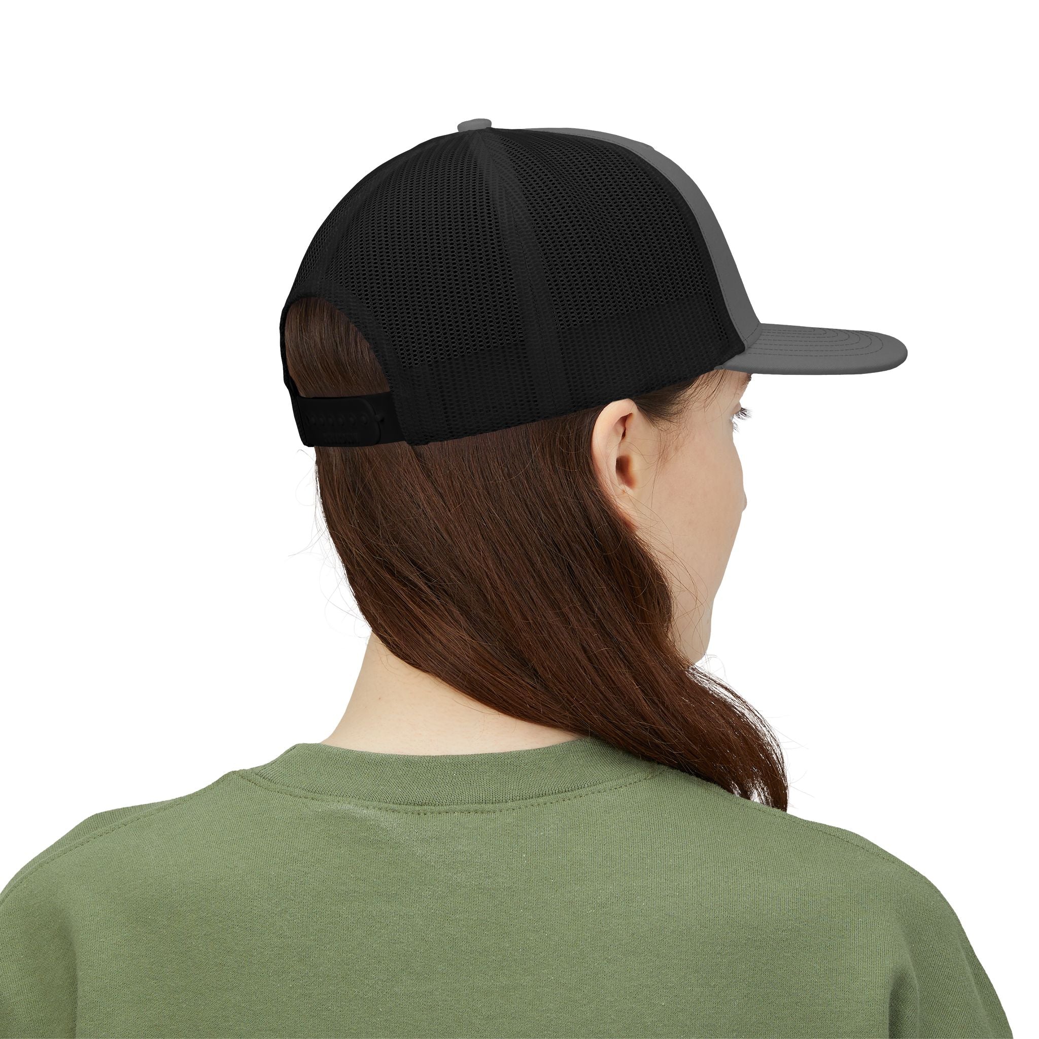 Embroidered Trucker Cap — Classic Gold Crest Snapback