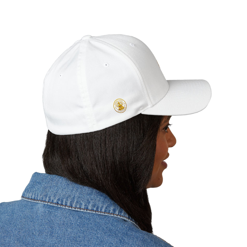 Embroidered Gold Buddha Seal Cap