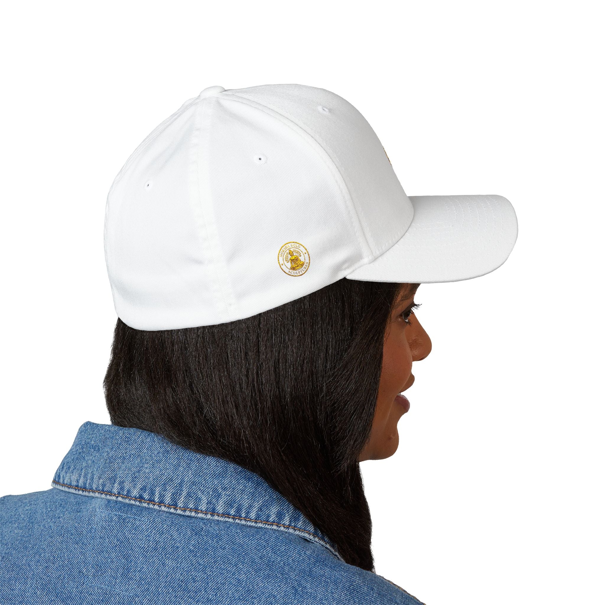 Embroidered Gold Buddha Seal Cap