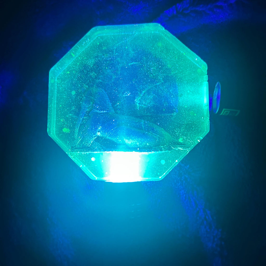 Glow in the Dark Sphinx Resin Coasters - Hand-Painted Set of 3