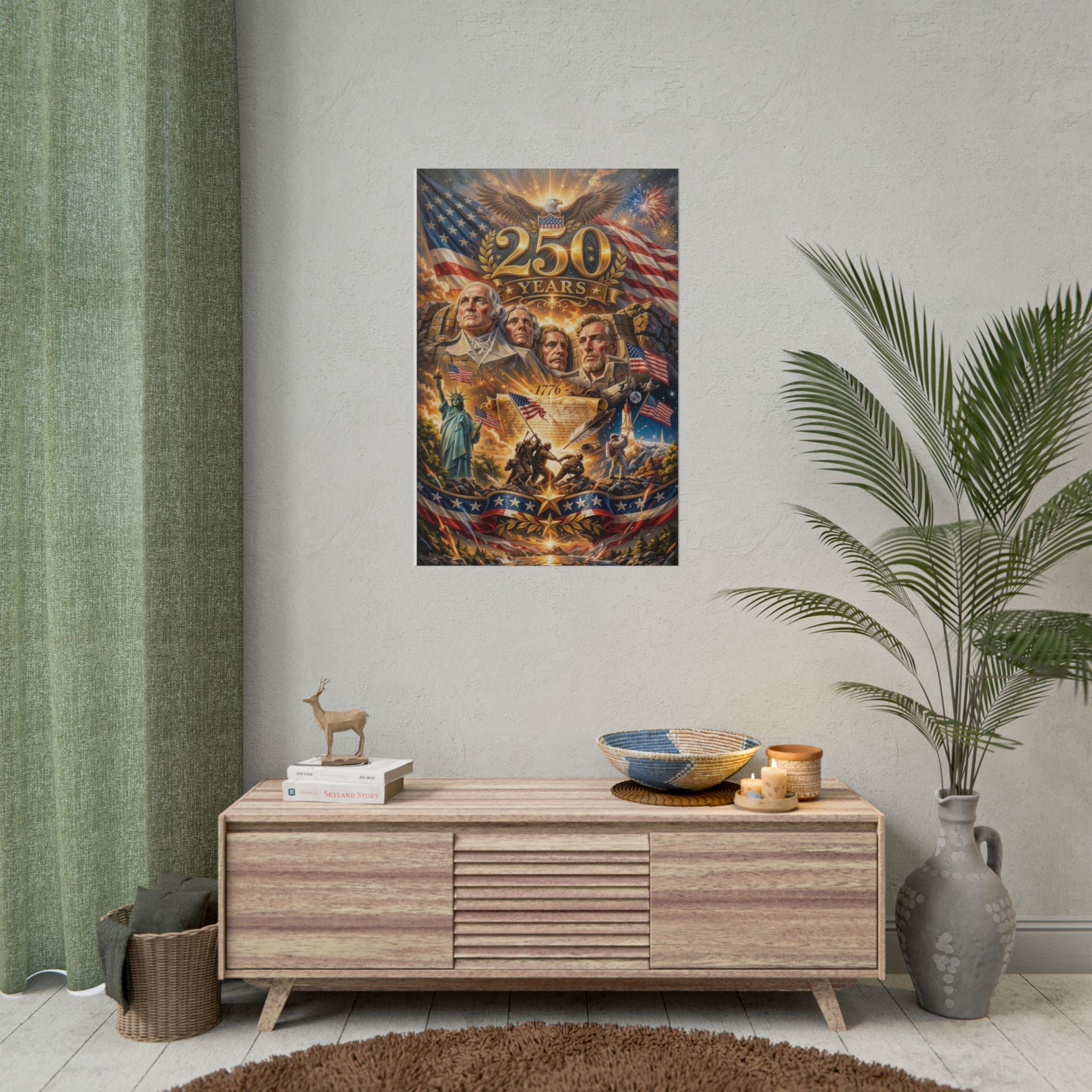 Patriotic 250 Years Declaration of Independence Poster