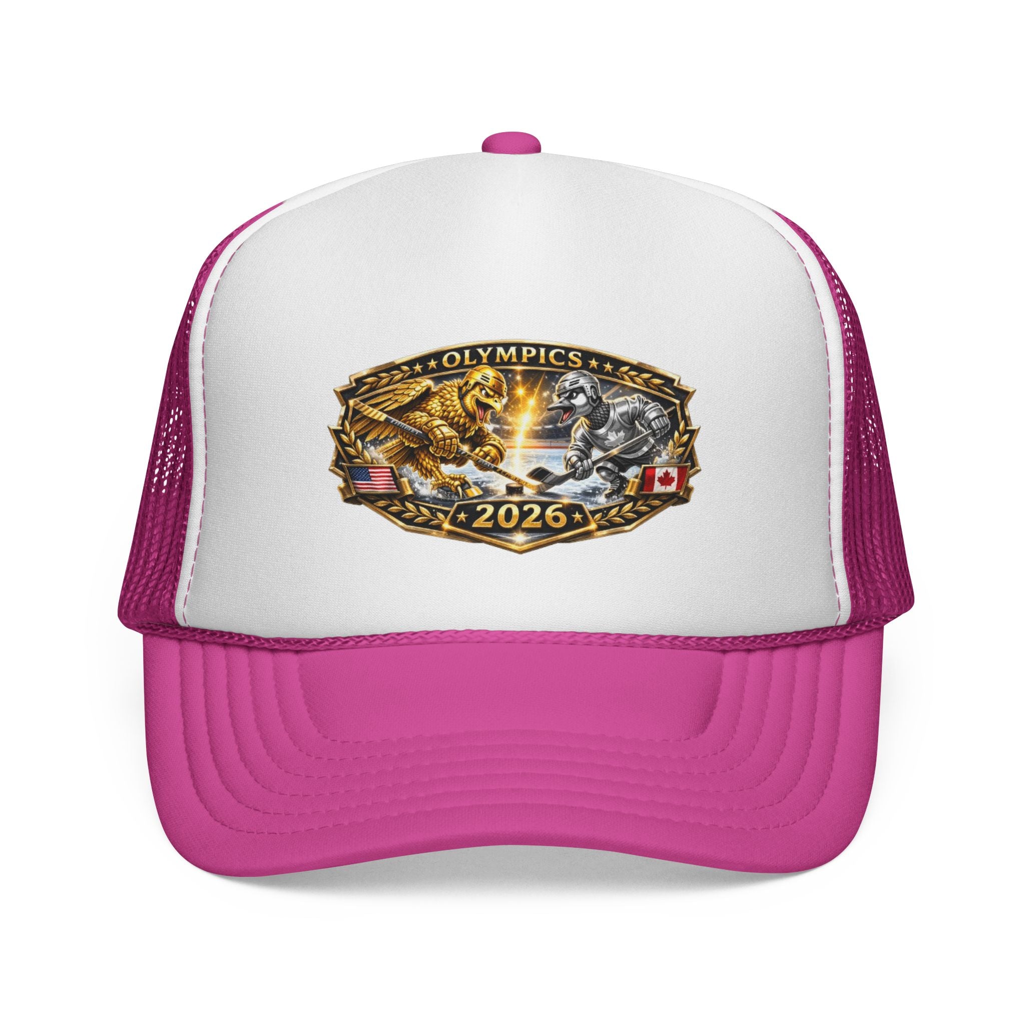 Trucker Cap — 2026 Olympics Vintage Crest Design