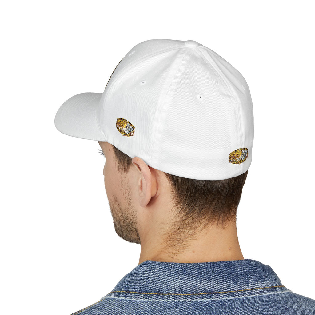 Embroidered Gold & Silver Belt-Style Patch Cap — 2023 Championship Design