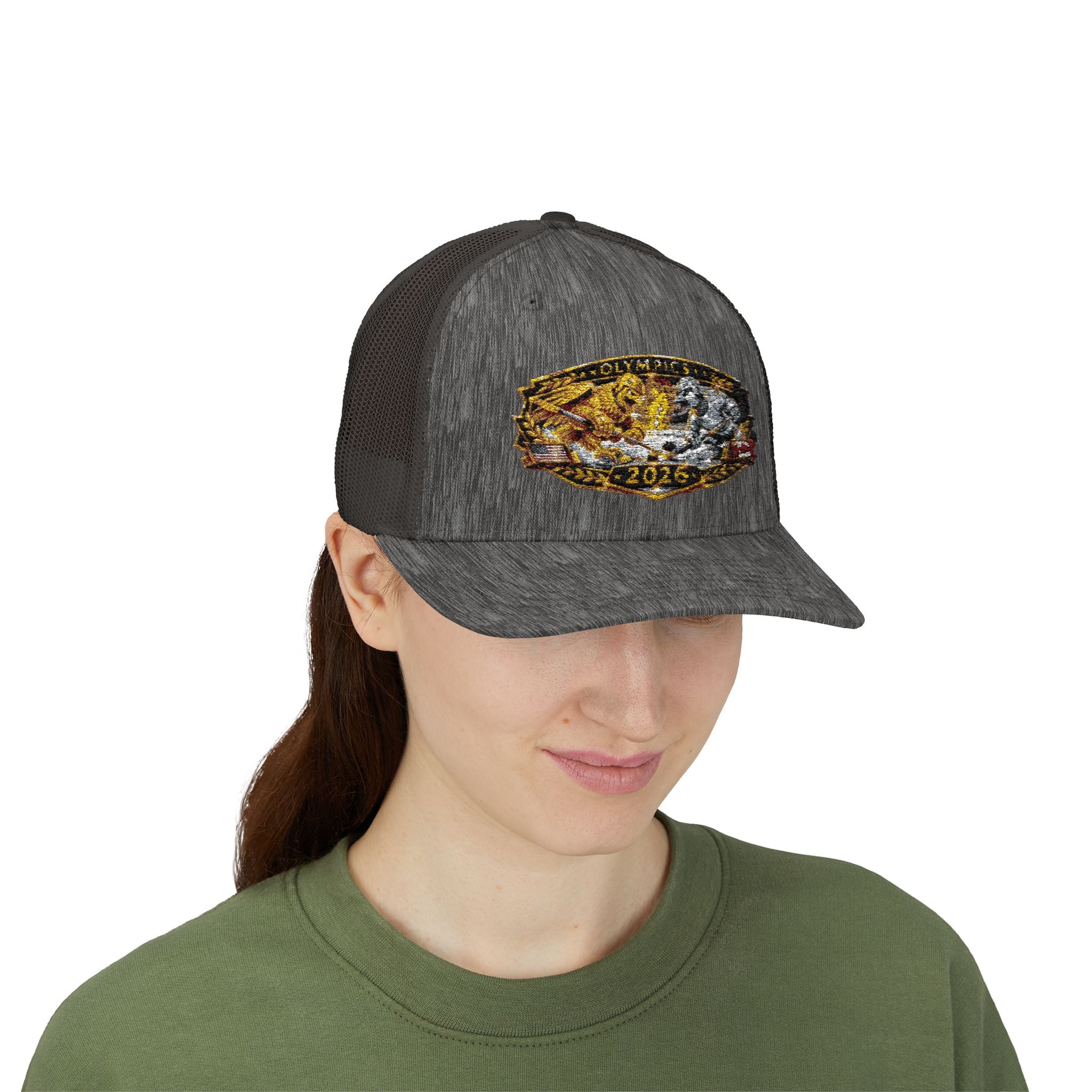 2026 Gold Rush Bear Patch Snapback Trucker Hat