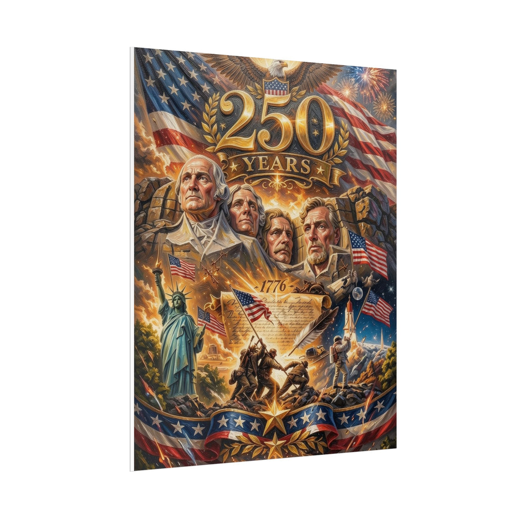 Patriotic 250 Years Declaration of Independence Poster