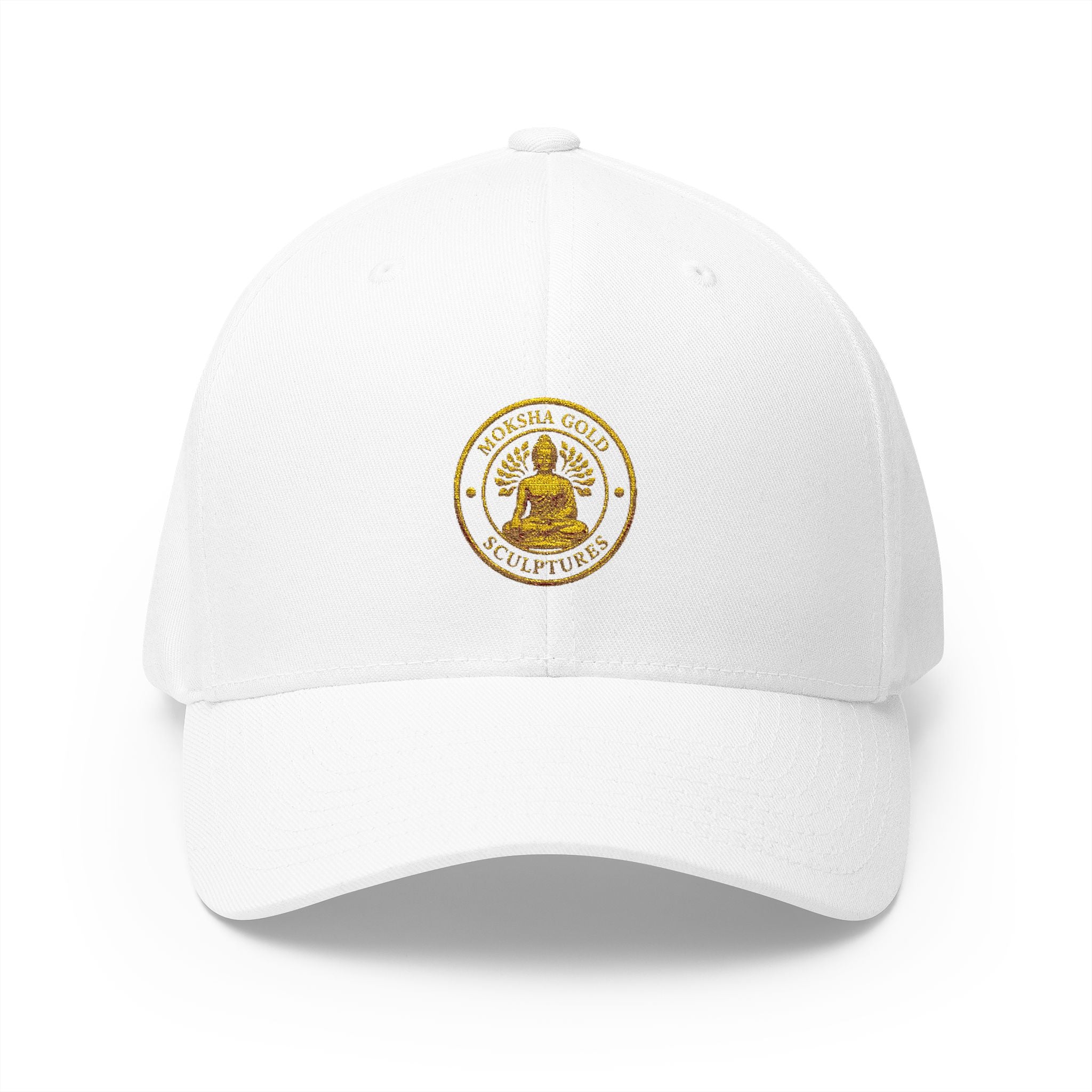 Embroidered Gold Buddha Seal Cap