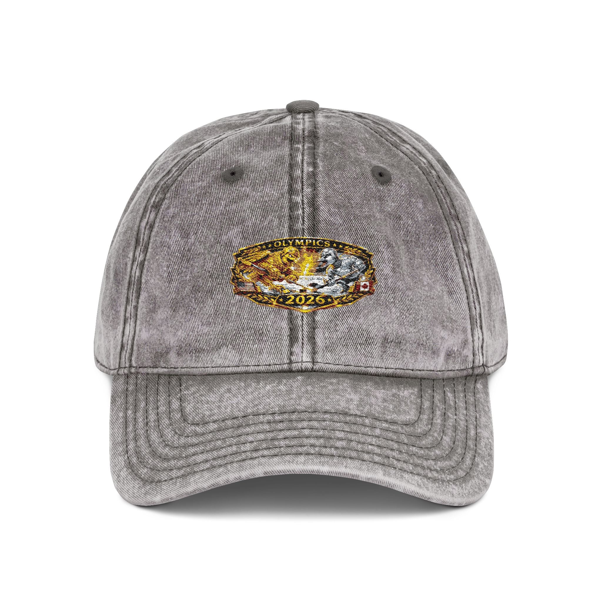 Vintage Embroidered Baseball Cap — Gold Nugget Patch