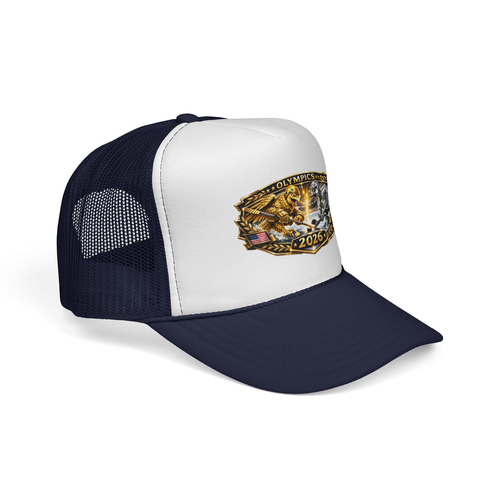 Trucker Cap — 2026 Olympics Vintage Crest Design
