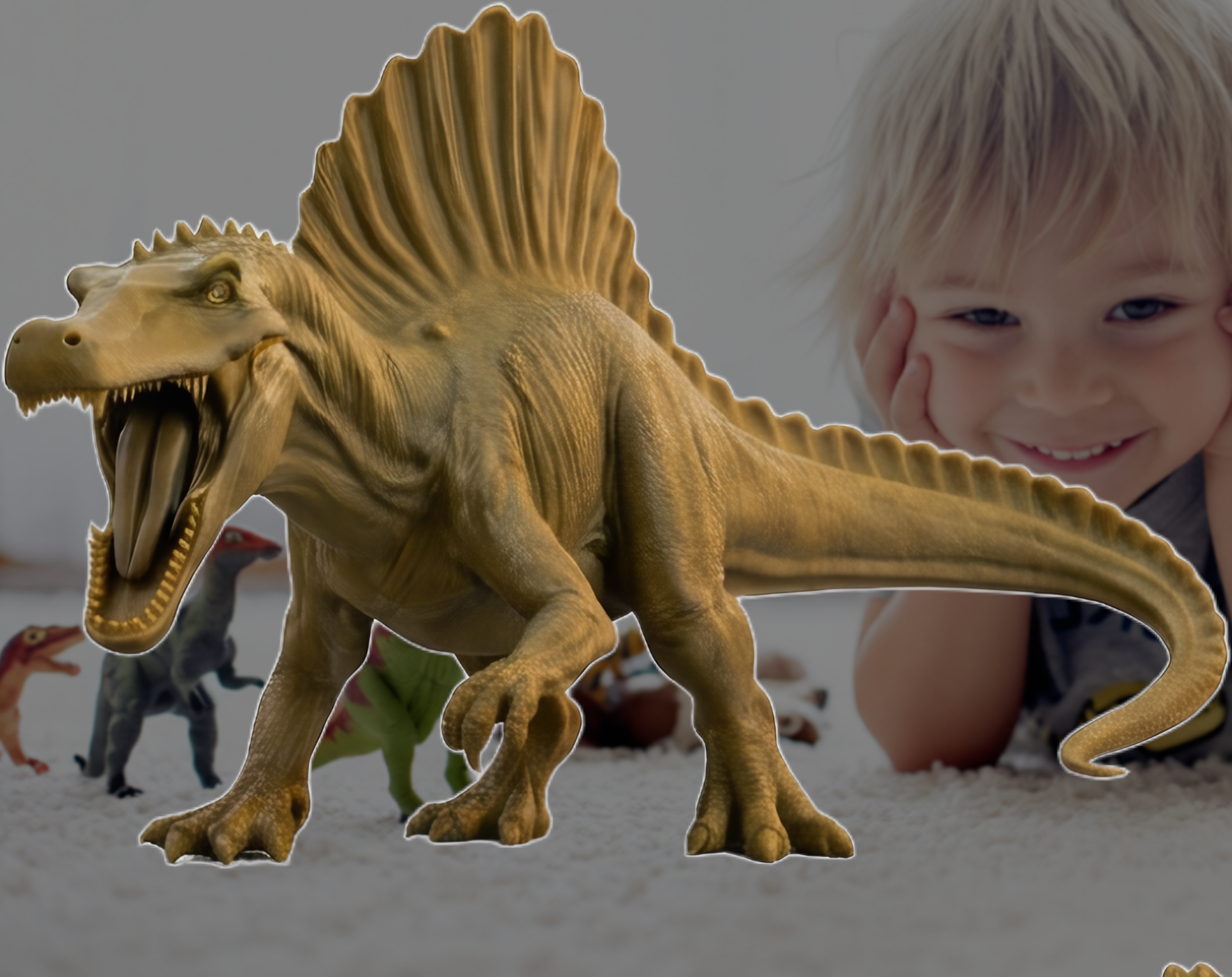 Spinosaurus 220mm | 3D Printed Dinosaur Sculpture | Collectible Prehistoric Model