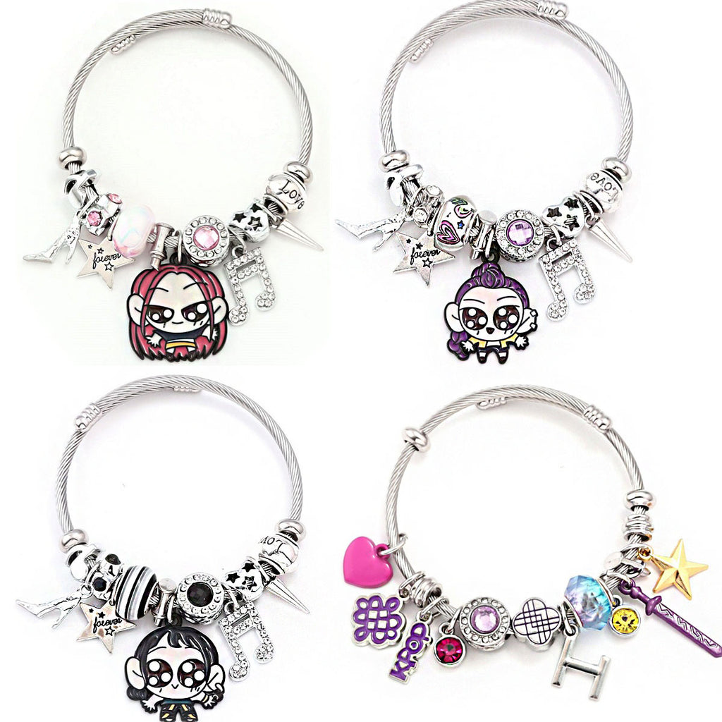 Anime Character Charm Bracelet - K-POP Demon Slayer DIY Pendant Jewelry