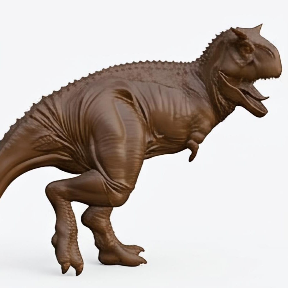 Carnotaurus Dinosaur Model 3D Printed Figure – Realistic Theropod Sculpture – PLA, Nylon & Resin Options – Collectible Dino Display (130x60x110mm)