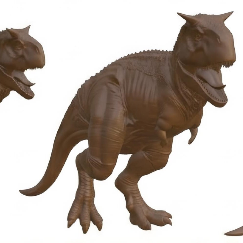 Carnotaurus Dinosaur Model 3D Printed Figure – Realistic Theropod Sculpture – PLA, Nylon & Resin Options – Collectible Dino Display (130x60x110mm)