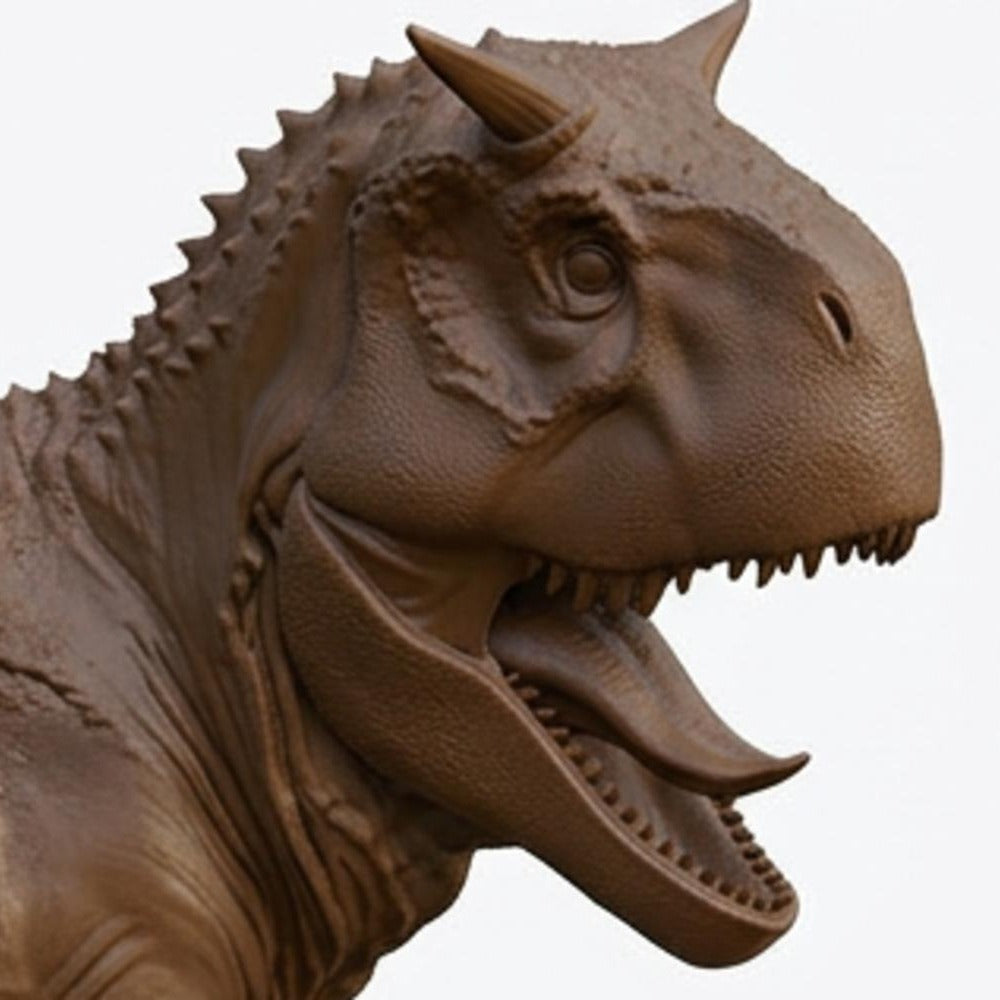 Carnotaurus Dinosaur Model 3D Printed Figure – Realistic Theropod Sculpture – PLA, Nylon & Resin Options – Collectible Dino Display (130x60x110mm)