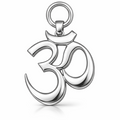 Om Symbol Pendant 35x22mm – Ornamental Necklace Charm – Casting Ready Jewelry Design