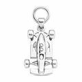 F1 Racing Car Pendant – Silver & Brass Motorsport Charm | 35x15x6mm