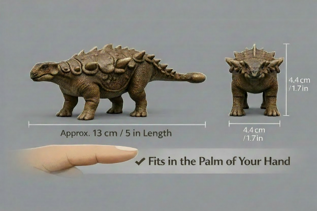Ankylosaurus 3D Printed Model – Armored Dinosaur Sculpture | PLA & Smooth Nylon | Various Colors | Detailed Prehistoric Collectible