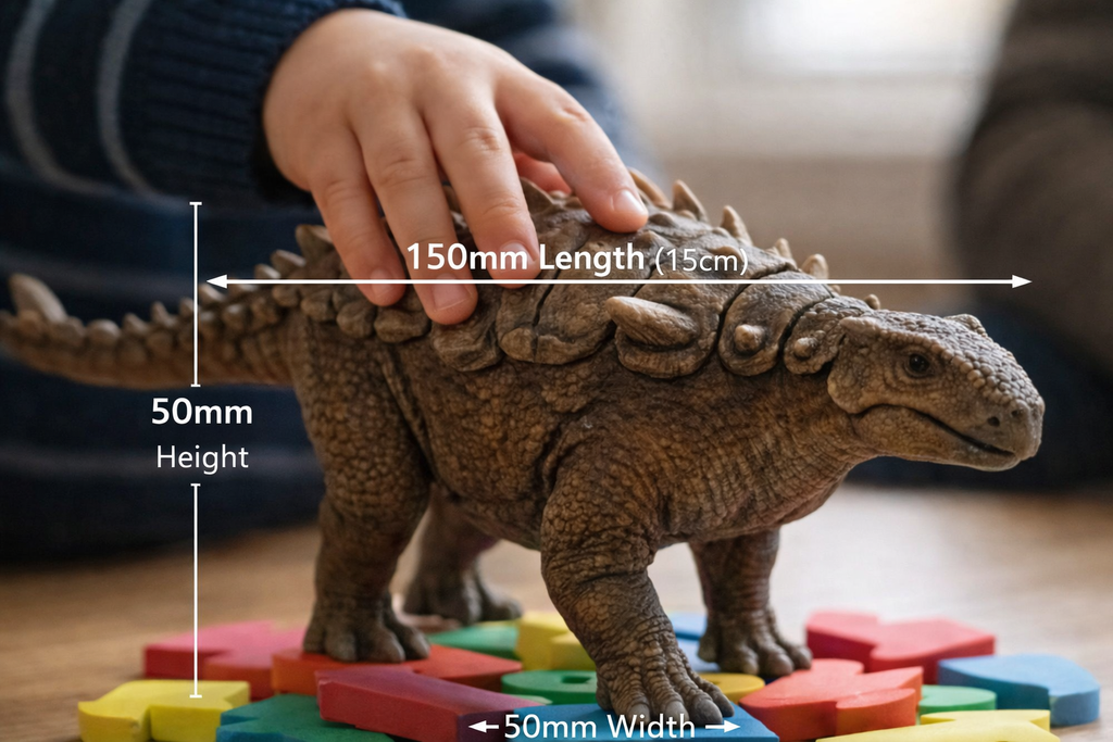 Large Ankylosaurus Model 250mm 3D Printed Dinosaur Figure Realistic Collectible Prehistoric Animal Desk Decor Gift