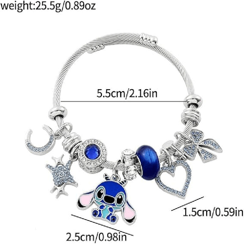 Stitch Character Bracelet - Disney Lilo & Stitch Titanium Steel Jewelry