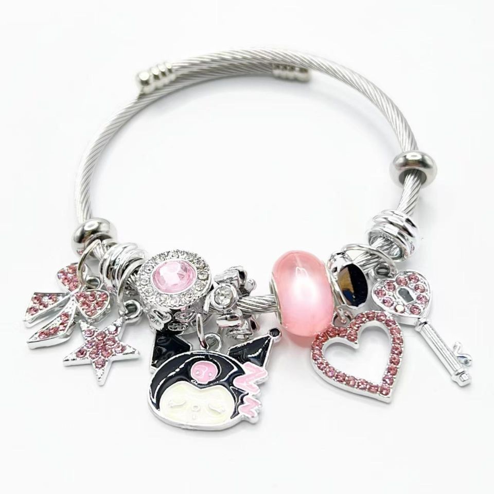 Stitch Character Bracelet - Disney Lilo & Stitch Titanium Steel Jewelry