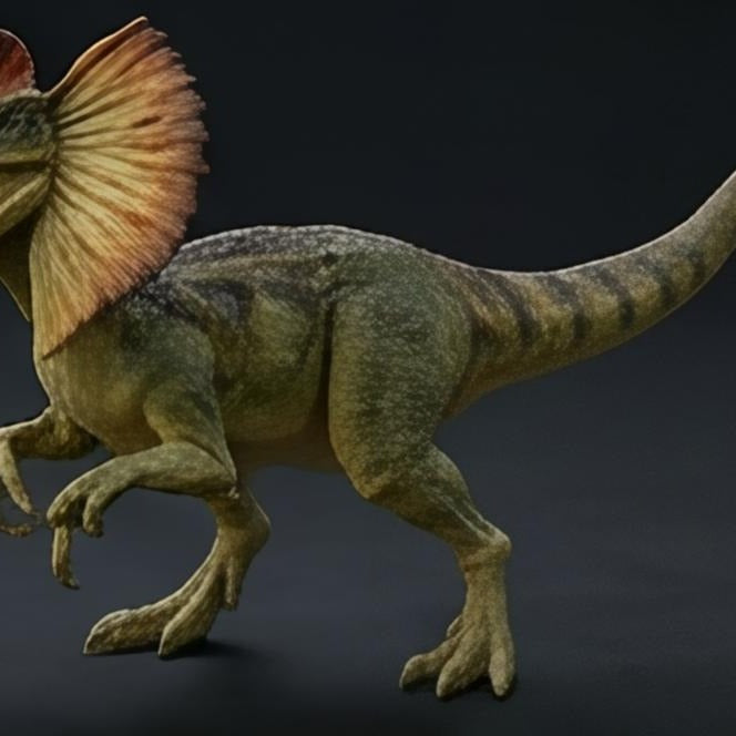 Dilophosaurus 3D Printed Model – Dinosaur Sculpture | PLA & Smooth Nylon | Various Colors | Detailed Prehistoric Collectible