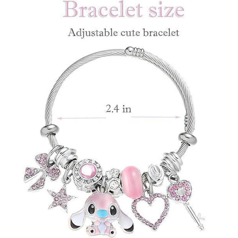 Stitch Character Bracelet - Disney Lilo & Stitch Titanium Steel Jewelry