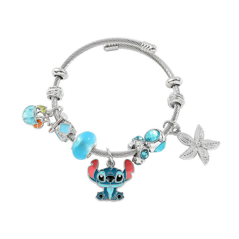 Stitch Character Bracelet - Disney Lilo & Stitch Titanium Steel Jewelry