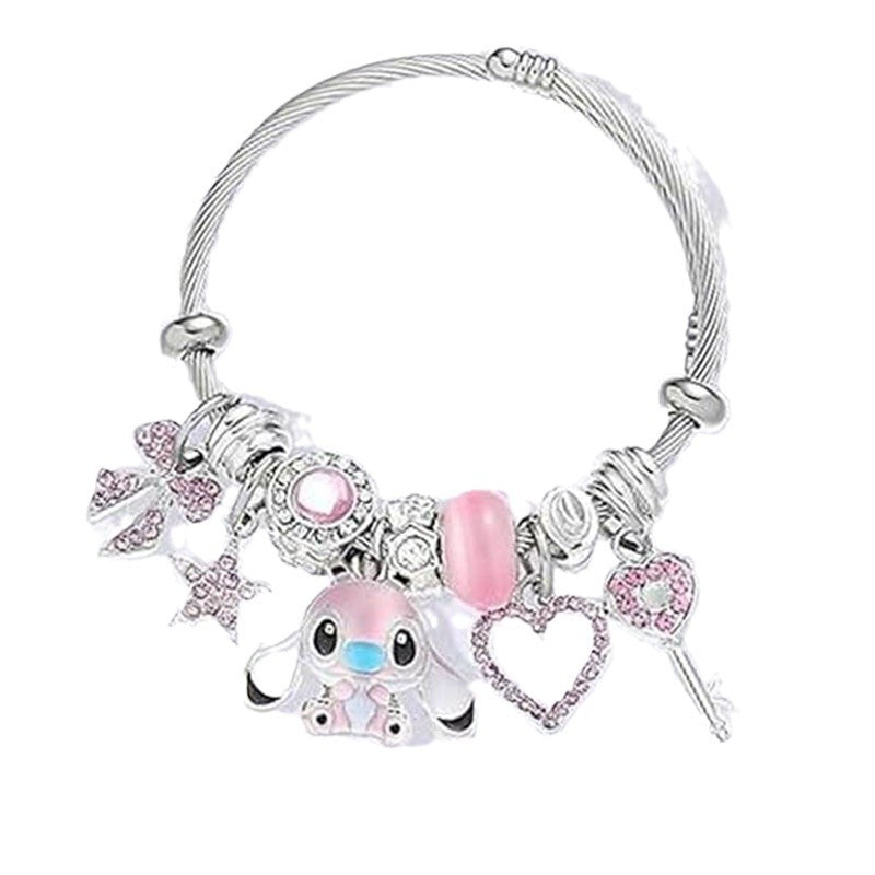 Stitch Character Bracelet - Disney Lilo & Stitch Titanium Steel Jewelry