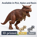 Carnotaurus Dinosaur Model 3D Printed Figure – Realistic Theropod Sculpture – PLA, Nylon & Resin Options – Collectible Dino Display (130x60x110mm)