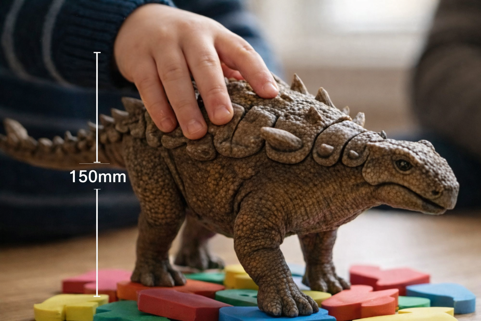 Large Ankylosaurus Model 250mm 3D Printed Dinosaur Figure Realistic Collectible Prehistoric Animal Desk Decor Gift
