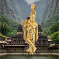 Lord Krishna Full Figure Pendant with Flute – Intricately Detailed Divine Sculpture in Silver or Brass