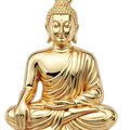 3D Buddha Pendant with Jump Ring – Sterling Silver or Brass – Spiritual Meditation Jewelry
