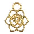 Minimalist Om Lotus Necklace Pendant – Elegant Traditional Jewelry Design