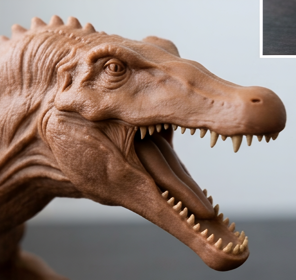 Spinosaurus Dinosaur Model – 3D Printed Prehistoric Sculpture in PLA & Smooth Nylon | Detailed Collectible | Various Colors