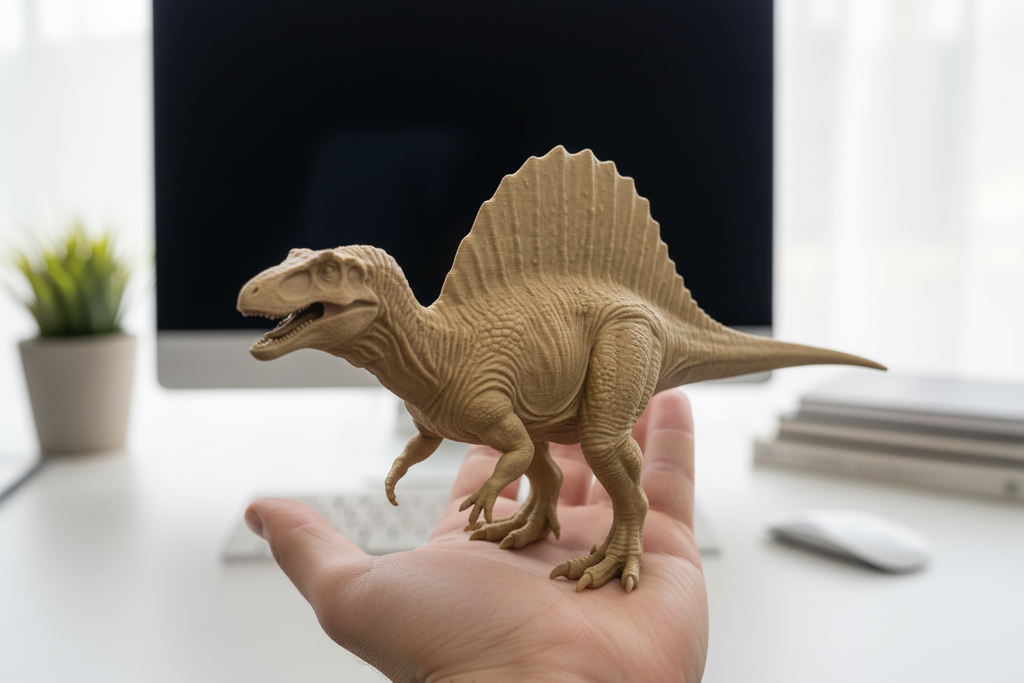 Spinosaurus Dinosaur Model – 3D Printed Prehistoric Sculpture in PLA & Smooth Nylon | Detailed Collectible | Various Colors