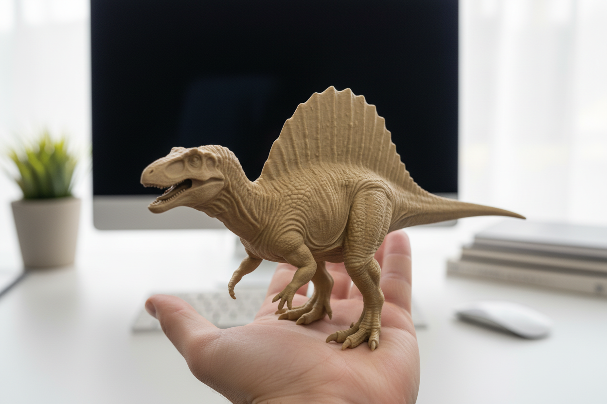Spinosaurus Dinosaur Model | 3D Printed Miniature | Realistic Dino Figure | Desk Display Collectible | Gift for Dinosaur Lovers