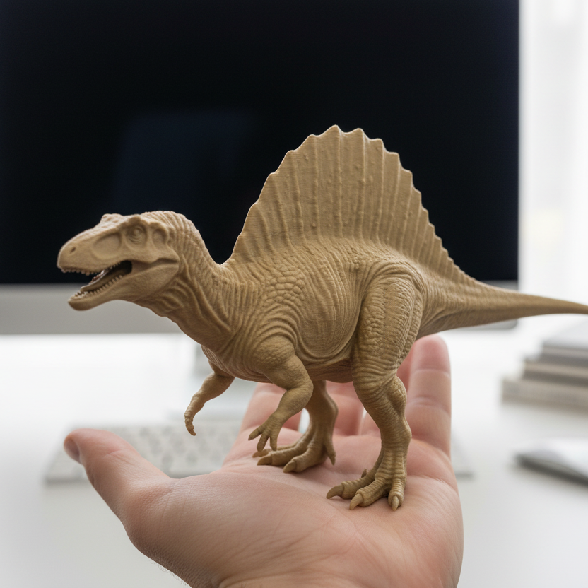 Spinosaurus Dinosaur Model | 3D Printed Miniature | Realistic Dino Figure | Desk Display Collectible | Gift for Dinosaur Lovers
